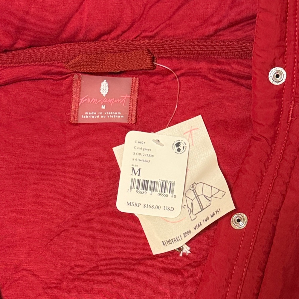 FP MOVEMENT - Red Quilted and Sherpa Jacket - Picture 4 of 6
